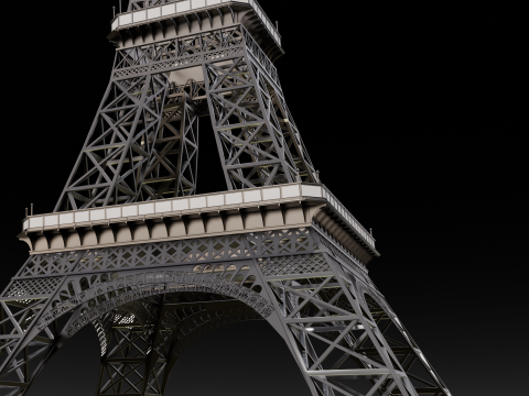 Eiffel Tower 3D मॉडल
