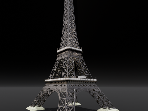 Eiffel Tower 3D मॉडल