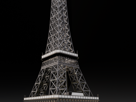 Eiffel Tower 3D मॉडल