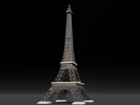 Eiffel Tower 3D Model