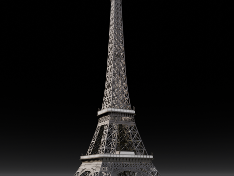 Eiffel Tower 3D मॉडल