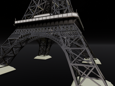 Eiffel Tower 3D मॉडल