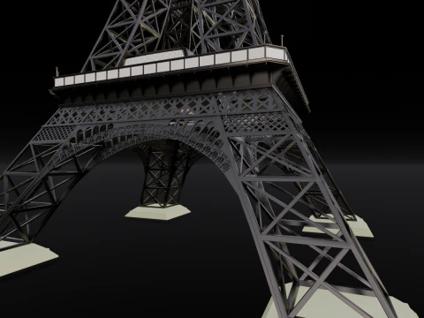 Eiffel Tower 3D Model