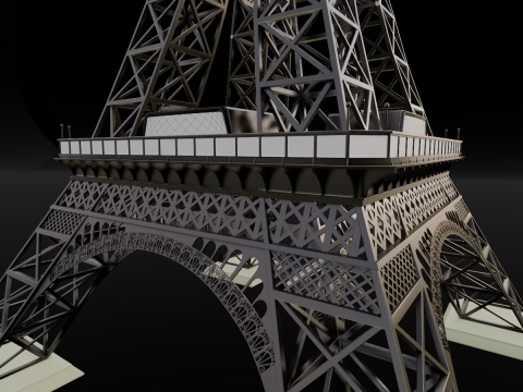 Eiffel Tower 3D मॉडल