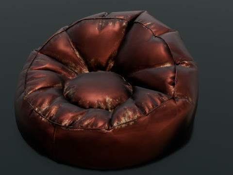 Leather Chair Sofa 3D Модель