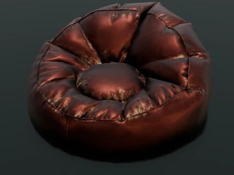 Leather Chair Sofa 3D Model