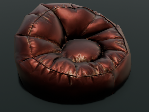 Leather Chair Sofa 3D Модель