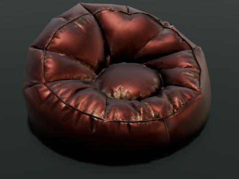 Leather Chair Sofa 3D Модель
