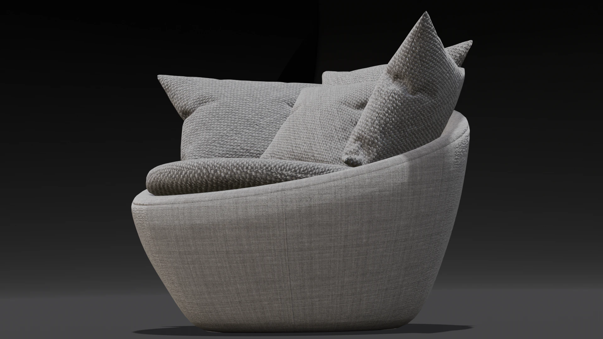Modern Sofa 3D Model .c4d .max .obj .3ds .fbx .stl .blend 