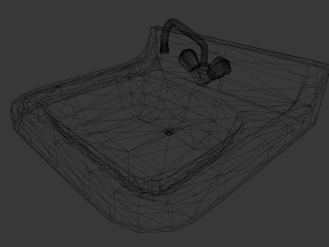 Old Dirty Sink 3D Model