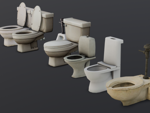 Toilet Pack 3D-Modell