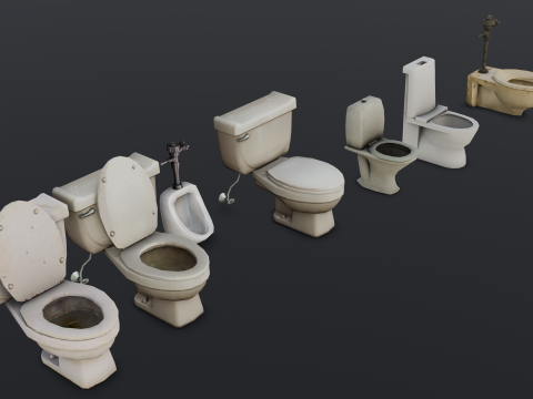 Toilet Pack 3D-Modell