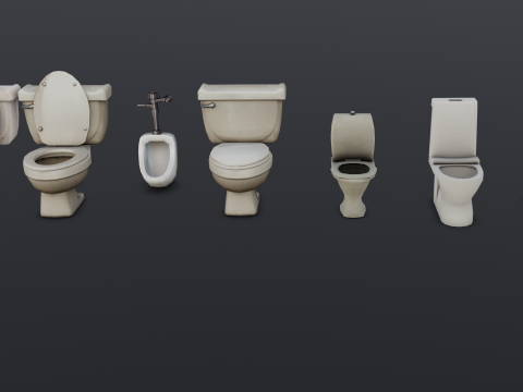 Toilet Pack 3D-Modell
