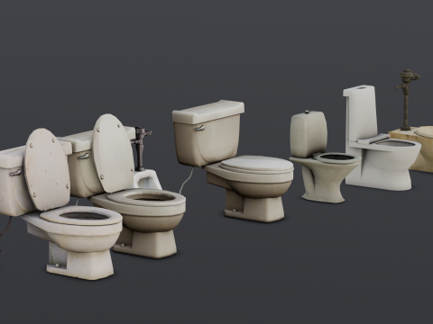 Toilet Pack 3D-Modell