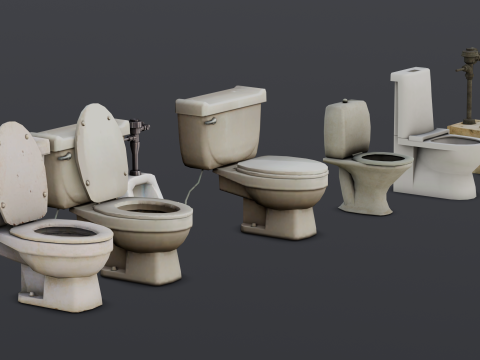 Toilet Pack 3D-Modell