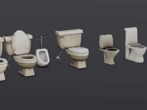Toilet Pack 3D-Modell