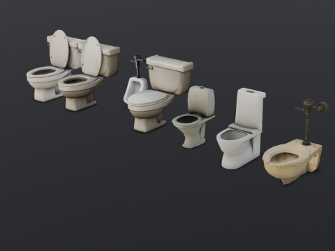 Toilet Pack 3D-Modell