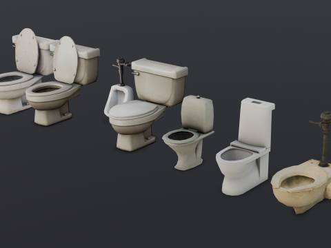 Toilet Pack 3D-Modell