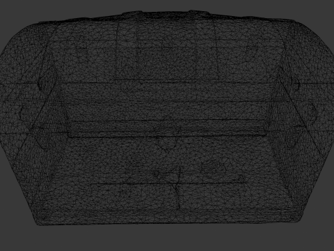 Old Trunk box 3D Модель