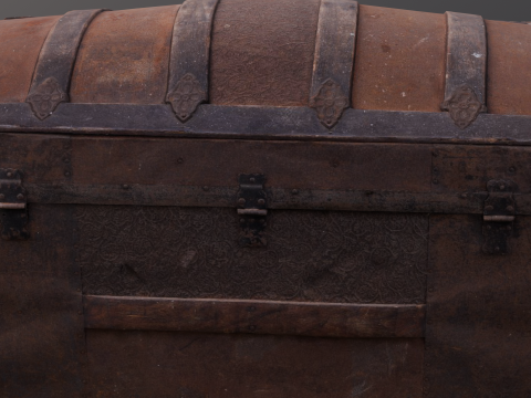Old Trunk box 3D Модель