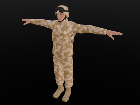 Soldier 3D मॉडल