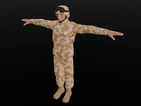 Soldier 3D Model