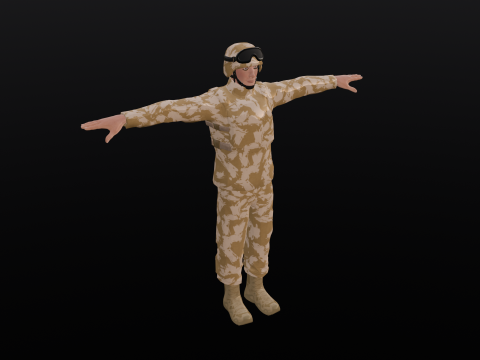 Soldier 3Dモデル