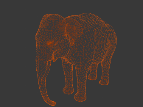 Elephant Model 3D