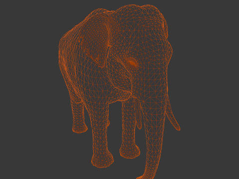Elephant Model 3D