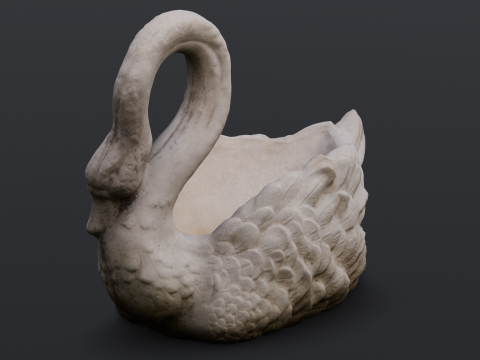 Swan Sculpture 3D-Modell