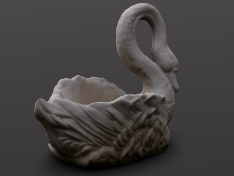 Swan Sculpture 3D-Modell
