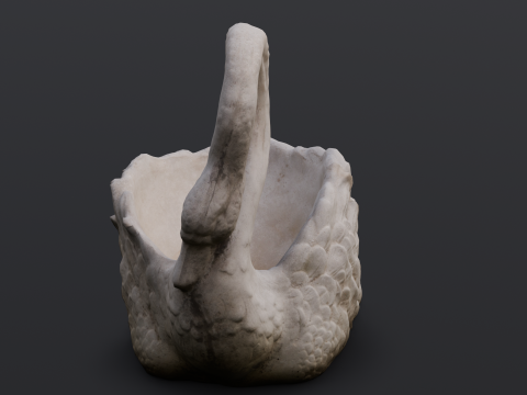 Swan Sculpture 3D-Modell