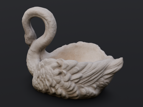 Swan Sculpture 3D-Modell
