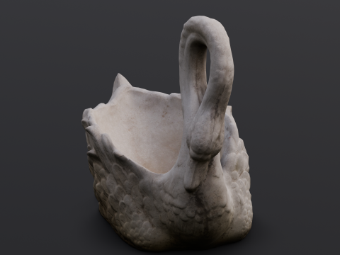 Swan Sculpture 3D-Modell