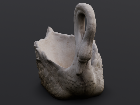 Swan Sculpture 3D-Modell