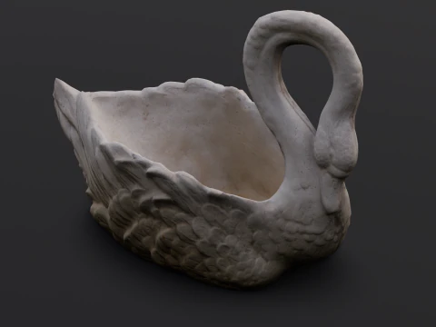 Swan Sculpture 3D Model