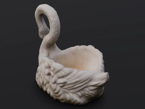 Swan Sculpture 3D Model