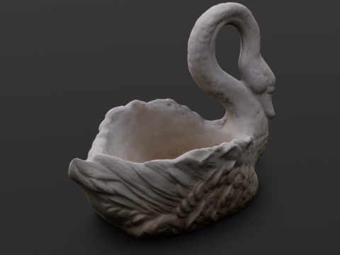 Swan Sculpture 3D-Modell