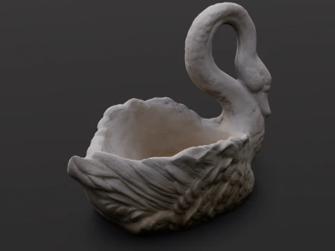 Swan Sculpture 3D Model