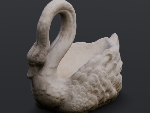 Swan Sculpture 3D-Modell