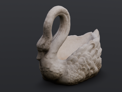 Swan Sculpture 3D-Modell