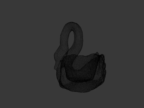 Swan Sculpture 3D Model