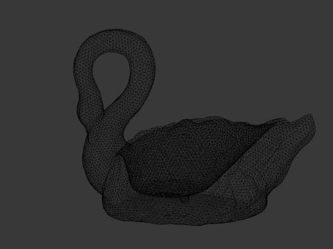 Swan Sculpture 3D-Modell