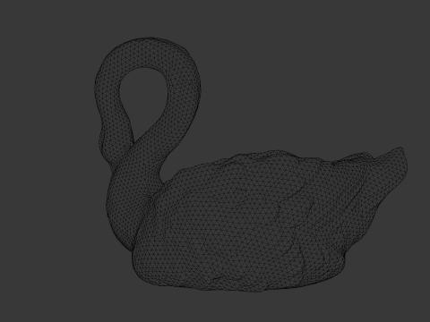 Swan Sculpture 3D-Modell