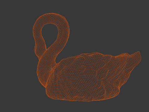 Swan Sculpture 3D-Modell