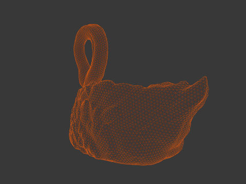 Swan Sculpture 3D-Modell