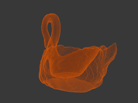 Swan Sculpture 3D-Modell