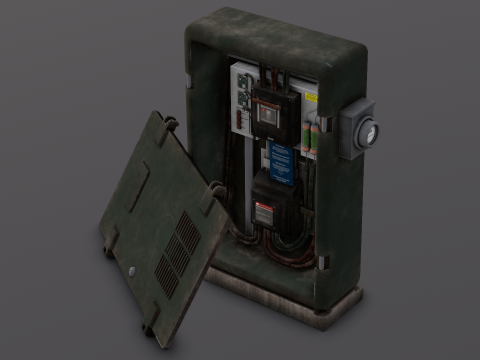 Electric box 3D मॉडल