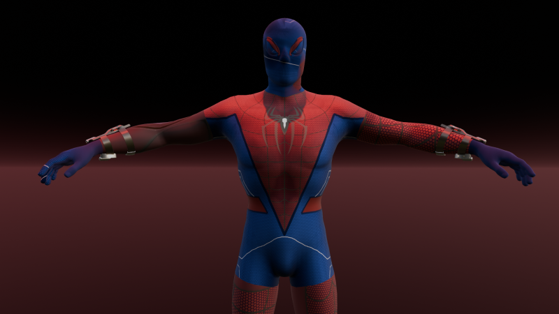 Spiderman 3D Модель .c4d .max .obj .3ds .fbx .stl .blend 
