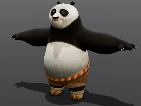 Panda Rigged 3D Model